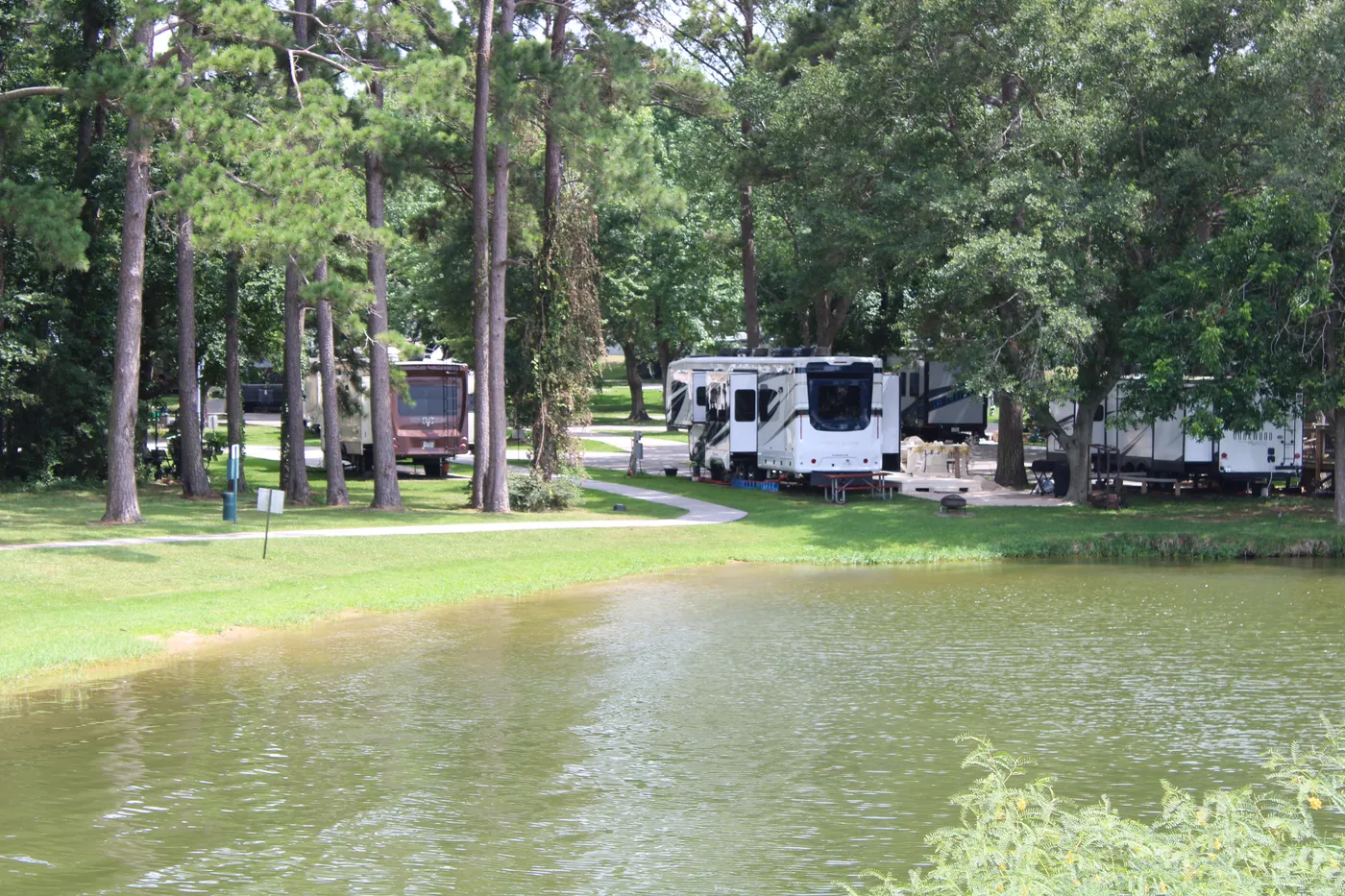 White-Sand Beach at Sunset Shores RV Park