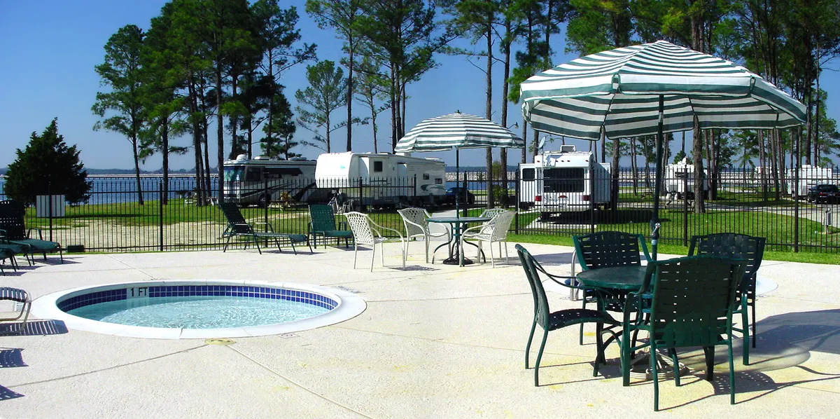 Pool, Wading Pool & Spa at Sunset Shores RV Park